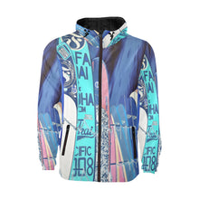 Load image into Gallery viewer, Surfboards Blue All Over Print Quilted Windbreaker for Men (Model H35)