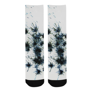 Fireworks Flowers Negative Trouser Socks (For Men)