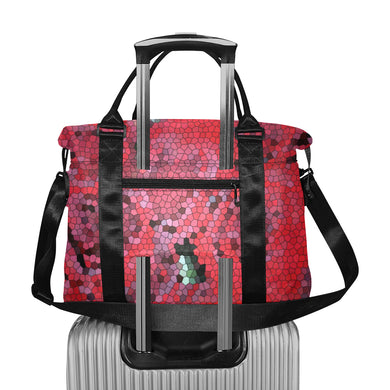 Rose Bouquet Flower Mosaic Large Capacity Duffle Bag (Model 1715)