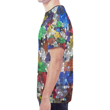 Load image into Gallery viewer, Oil Paints Mosaic New All Over Print T-shirt for Men (Model T45)