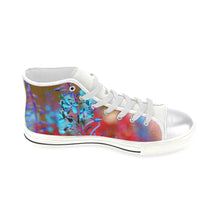 Load image into Gallery viewer, Fireweed Flower Blue Women&#39;s Classic High Top Canvas Shoes (Model 017)