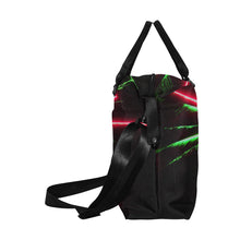 Load image into Gallery viewer, Fireworks Star Green Large Capacity Duffle Bag (Model 1715)