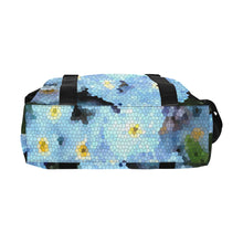 Load image into Gallery viewer, Forget Me Not Flower Mosaic Large Capacity Duffle Bag (Model 1715)