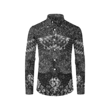 Load image into Gallery viewer, Dark Paisley Black and white Men&#39;s All Over Print Casual Dress Shirt (Model T61)