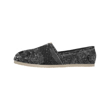 Load image into Gallery viewer, Dark Paisley Black and White Unisex Classic Canvas Slip-On (Model 1206)