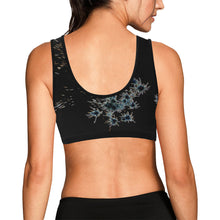 Load image into Gallery viewer, Fireworks Flower Glowing Women&#39;s All Over Print Sports Bra (Model T52)