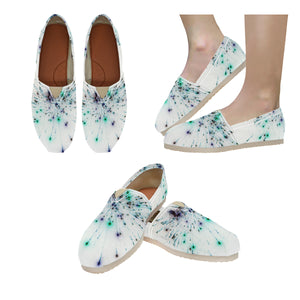 Fireworks Spray Negative Unisex Classic Canvas Slip-On (Model 1206)