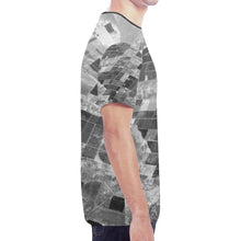 Load image into Gallery viewer, Patchwork Aerial Black and White New All Over Print T-shirt for Men (Model T45)