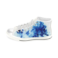 Load image into Gallery viewer, Feathery Flames Negative Men’s Classic High Top Canvas Shoes (Model 017)