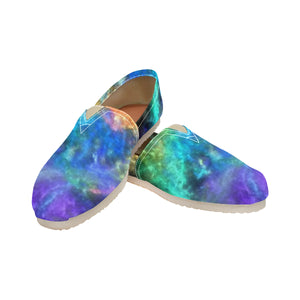 Splash of Color Negative Unisex Classic Canvas Slip-On (Model 1206)