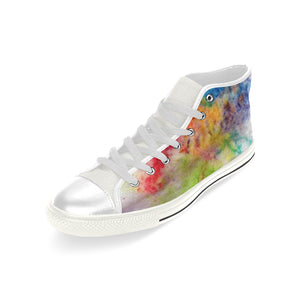 Splash of Color Men’s Classic High Top Canvas Shoes (Model 017)