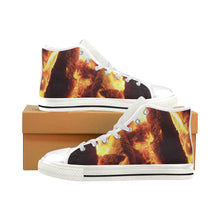 Load image into Gallery viewer, Sea of Flames Men’s Classic High Top Canvas Shoes (Model 017)