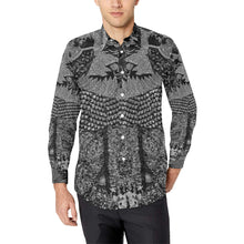 Load image into Gallery viewer, Paisley Power Black and White Men&#39;s All Over Print Casual Dress Shirt (Model T61)