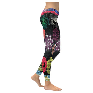 Dante's Inferno Mosaic Low Rise Leggings (Invisible Stitch) (Model L05)