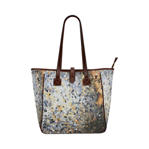 Marbled Abstract Mosaic Classic Tote Bag (Model 1644)