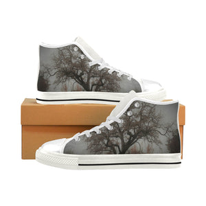 Spooky Tree Men’s Classic High Top Canvas Shoes (Model 017)