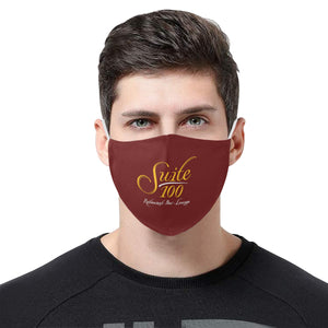 suite100burgundy 3D Mouth Mask with Drawstring (60 Filters Included) (Model M04) (Non-medical Products)