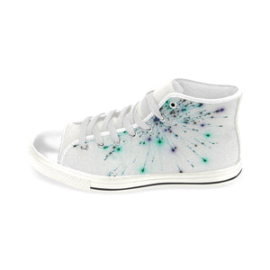 Fireworks Spray Negative Men’s Classic High Top Canvas Shoes (Model 017)