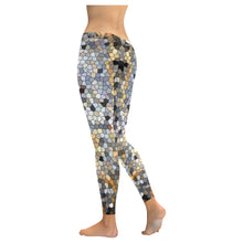 Load image into Gallery viewer, Marbled Abstract Mosaic Low Rise Leggings (Invisible Stitch) (Model L05)