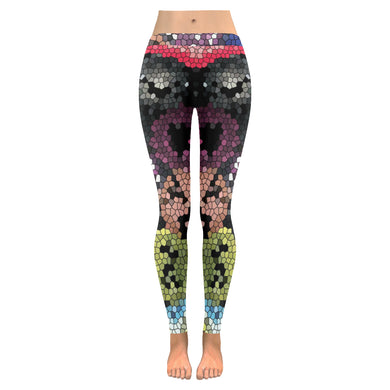 Dante's Inferno Mosaic Low Rise Leggings (Invisible Stitch) (Model L05)