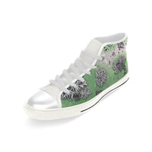 Load image into Gallery viewer, Patches of Moss Green Men’s Classic High Top Canvas Shoes (Model 017)