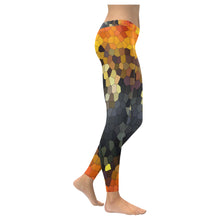 Load image into Gallery viewer, Busy Bee Sunflower Mosaic Low Rise Leggings (Invisible Stitch) (Model L05)