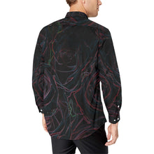 Load image into Gallery viewer, Rose Bouquet Flower Glowing Men&#39;s All Over Print Casual Dress Shirt (Model T61)