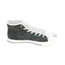 Load image into Gallery viewer, Painted Skulls Glowing Men’s Classic High Top Canvas Shoes (Model 017)