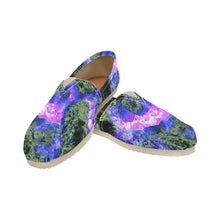 Load image into Gallery viewer, Molten Flames Purple Unisex Classic Canvas Slip-On (Model 1206)