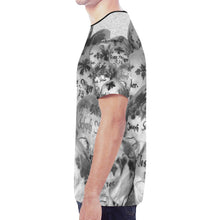 Load image into Gallery viewer, Painted Skulls Black and White New All Over Print T-shirt for Men (Model T45)