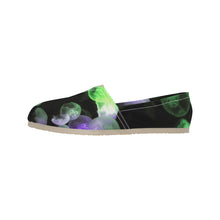 Load image into Gallery viewer, Jellyfish Green and Purple Unisex Classic Canvas Slip-On (Model 1206)