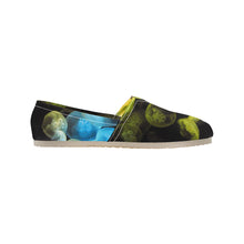 Load image into Gallery viewer, Jellyfish Yellow and Blue Unisex Classic Canvas Slip-On (Model 1206)