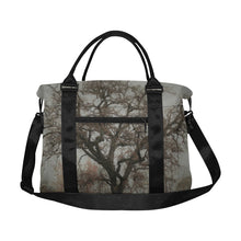 Load image into Gallery viewer, Spooky Tree Black and White Large Capacity Duffle Bag (Model 1715)