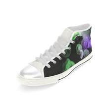 Load image into Gallery viewer, Jellyfish Green and Purple Men’s Classic High Top Canvas Shoes (Model 017)