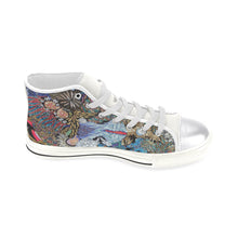 Load image into Gallery viewer, Pleasantly Paisley Women&#39;s Classic High Top Canvas Shoes (Model 017)