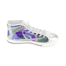 Load image into Gallery viewer, Abstract Circles Purple Women&#39;s Classic High Top Canvas Shoes (Model 017)