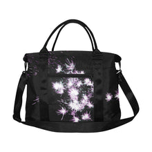 Load image into Gallery viewer, Fireworks Flowers Purple Large Capacity Duffle Bag (Model 1715)