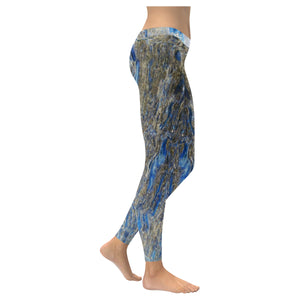 Marbled Abstract Negative Low Rise Leggings (Invisible Stitch) (Model L05)