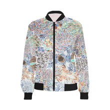 Load image into Gallery viewer, Paisley Matters Negative All Over Print Bomber Jacket for Women (Model H36)