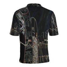 Load image into Gallery viewer, Surfboards Glowing Men&#39;s All Over Print Polo Shirt (Model T55)