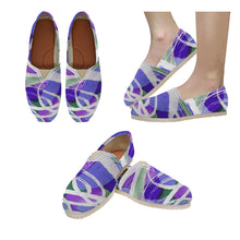 Load image into Gallery viewer, Abstract Circles Purple Unisex Classic Canvas Slip-On (Model 1206)