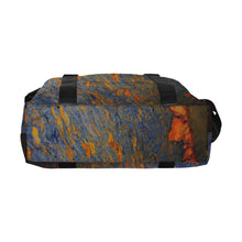 Load image into Gallery viewer, Marbled Abstract Orange Large Capacity Duffle Bag (Model 1715)