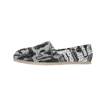 Load image into Gallery viewer, Complex Graffiti Black and White Unisex Classic Canvas Slip-On (Model 1206)