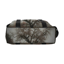 Load image into Gallery viewer, Spooky Tree Black and White Large Capacity Duffle Bag (Model 1715)