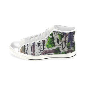 Complex Graffiti Men’s Classic High Top Canvas Shoes (Model 017)