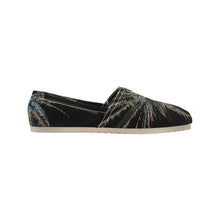 Load image into Gallery viewer, Fireworks Star Glowing Unisex Classic Canvas Slip-On (Model 1206)