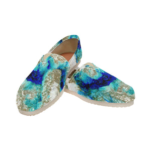 Molten Flames Negative Unisex Classic Canvas Slip-On (Model 1206)