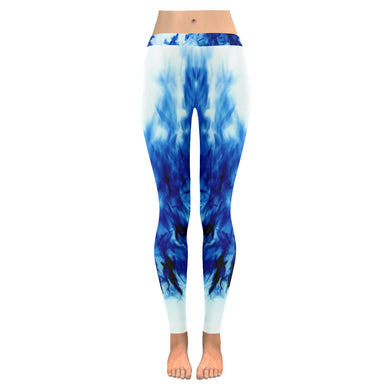 Feathery Flames Negative Low Rise Leggings (Invisible Stitch) (Model L05)