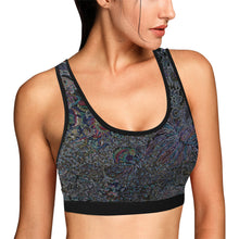 Load image into Gallery viewer, I Spy Paisley Glowing Women&#39;s All Over Print Sports Bra (Model T52)