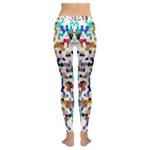 Load image into Gallery viewer, Holiday Paisley Reverse Mosaic Low Rise Leggings (Invisible Stitch) (Model L05)